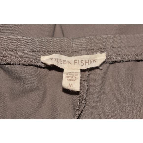 EILEEN FISHER $178 Stretch Cotton Tapered Leg Ankle Pant‎ Gray Medium - Picture 3 of 3